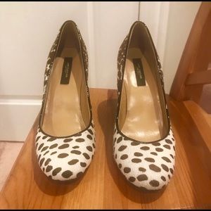Ann Taylor Calf Hair Round Toe Heel- Size 7